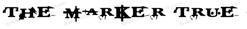 The Marker (True Type)字体转换